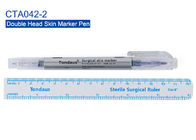Penna di indicatore chirurgica capa doppia della pelle con il righello 14,5 lunghezze di cm