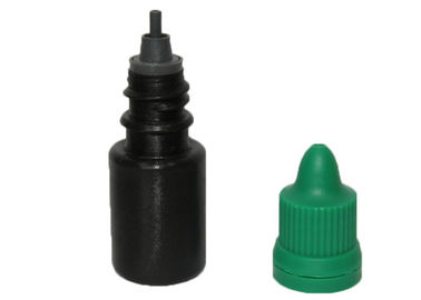 Bottiglia di inchiostro nera cosmetica vuota durevole con il contenitore verde del cappuccio, CE